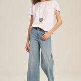 Tia Jersey Top - White