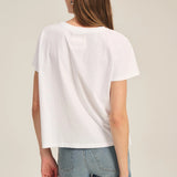 Tia Jersey Top - White