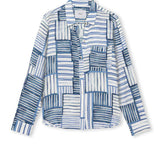 Josephine Shirt - Marine Mixed Stripe