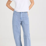 Brylie Sanded Twill Pant-Bluestone