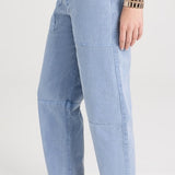 Brylie Sanded Twill Pant-Bluestone
