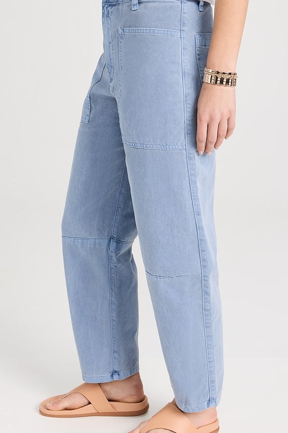 Brylie Sanded Twill Pant-Bluestone