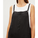 Isabel Woven Linen Jumpsuit - Black