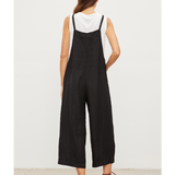 Isabel Woven Linen Jumpsuit - Black