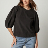 Tarah Corduroy Top- Black
