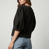 Tarah Corduroy Top- Black