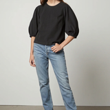 Tarah Corduroy Top- Black