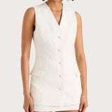 Eloise Vest - White