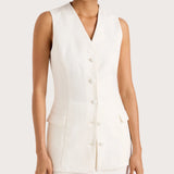 Eloise Vest - White