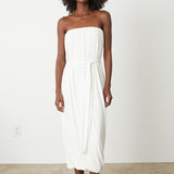Audrina Jersey Dress- Ecru