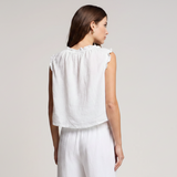 Tana Linen Top - White