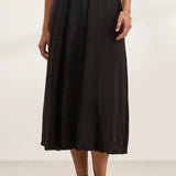 Rachelle Linen Skirt- Black