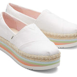 Alpargata High Platform - Rainbow/White