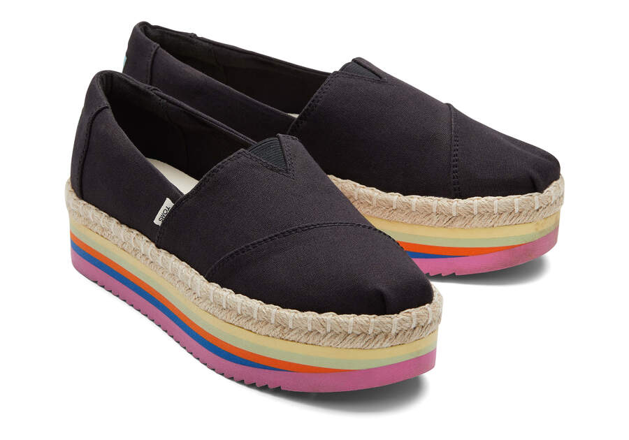 Alpargata High Platform - Rainbow/Black