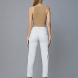 Riley Boyfriend Straight - White Distressed