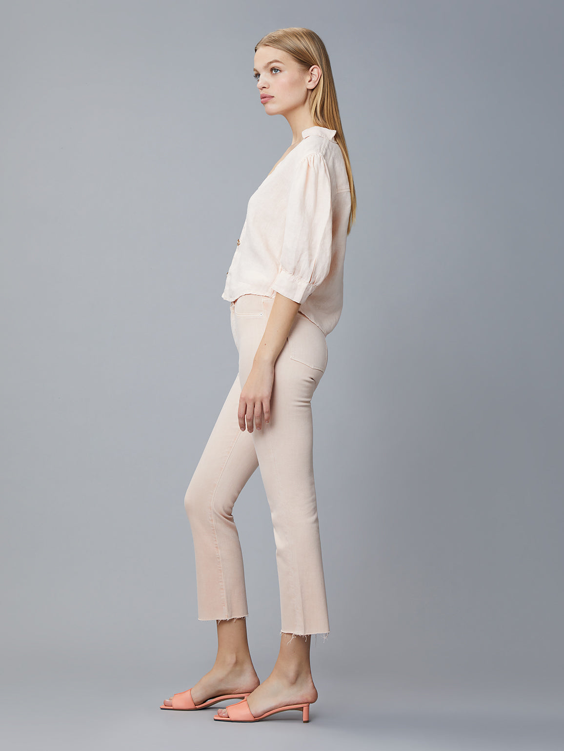 Patti Straight High Rise Vintage Ankle - Bellini Raw