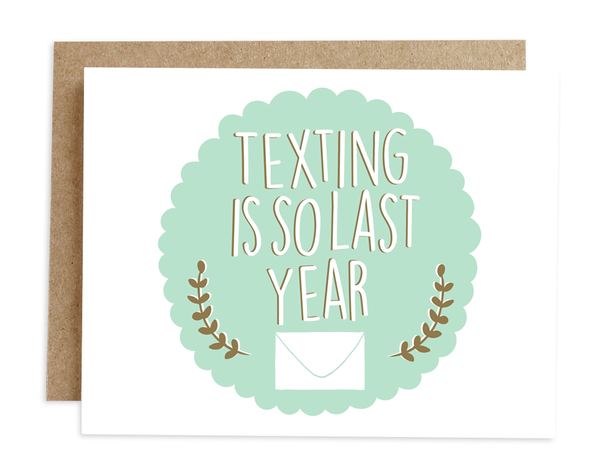 Texting - Just Because Card