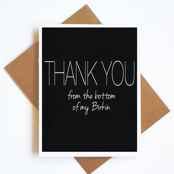 From The Bottom of my Birkin Card
