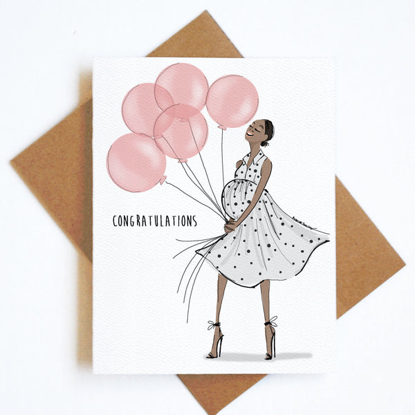 Polka Dot Parent Card - Pink