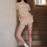 Cotton Lounge Short - Biscotti