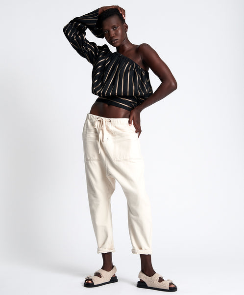 Shabby Boyfriend Jeans - Natural