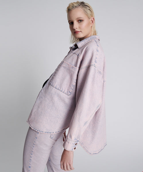 Pink Haze Long Sleeve Daria Shacket