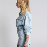 Olivia Dress - Blue Latte