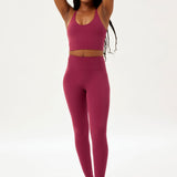 Seamless High Rise Legging - Rhododendron