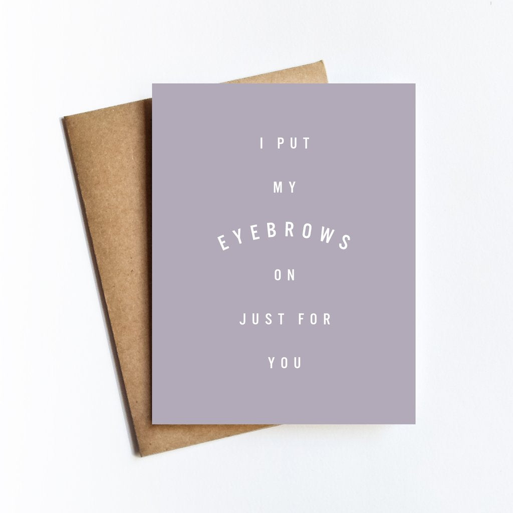 Eyebrows Card