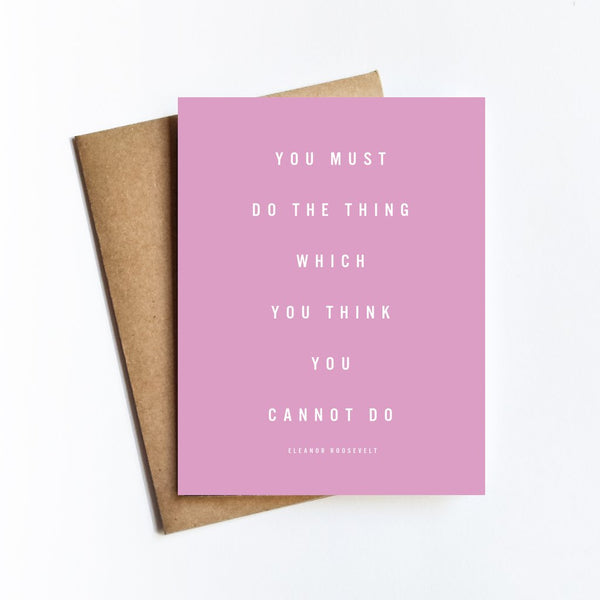 Roosevelt Quote Card