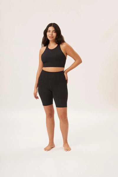 High Rise Bike Short - Black