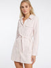 Suede Like Shirt Dress - Light Flamingo