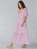 Maxi Eyelet Dress- Pink