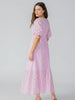 Maxi Eyelet Dress- Pink