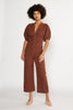 Celeste Wide Leg Jumpsuit - Dark Russet