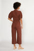 Celeste Wide Leg Jumpsuit - Dark Russet