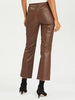 Like Leather Kick Crop- Mahogany