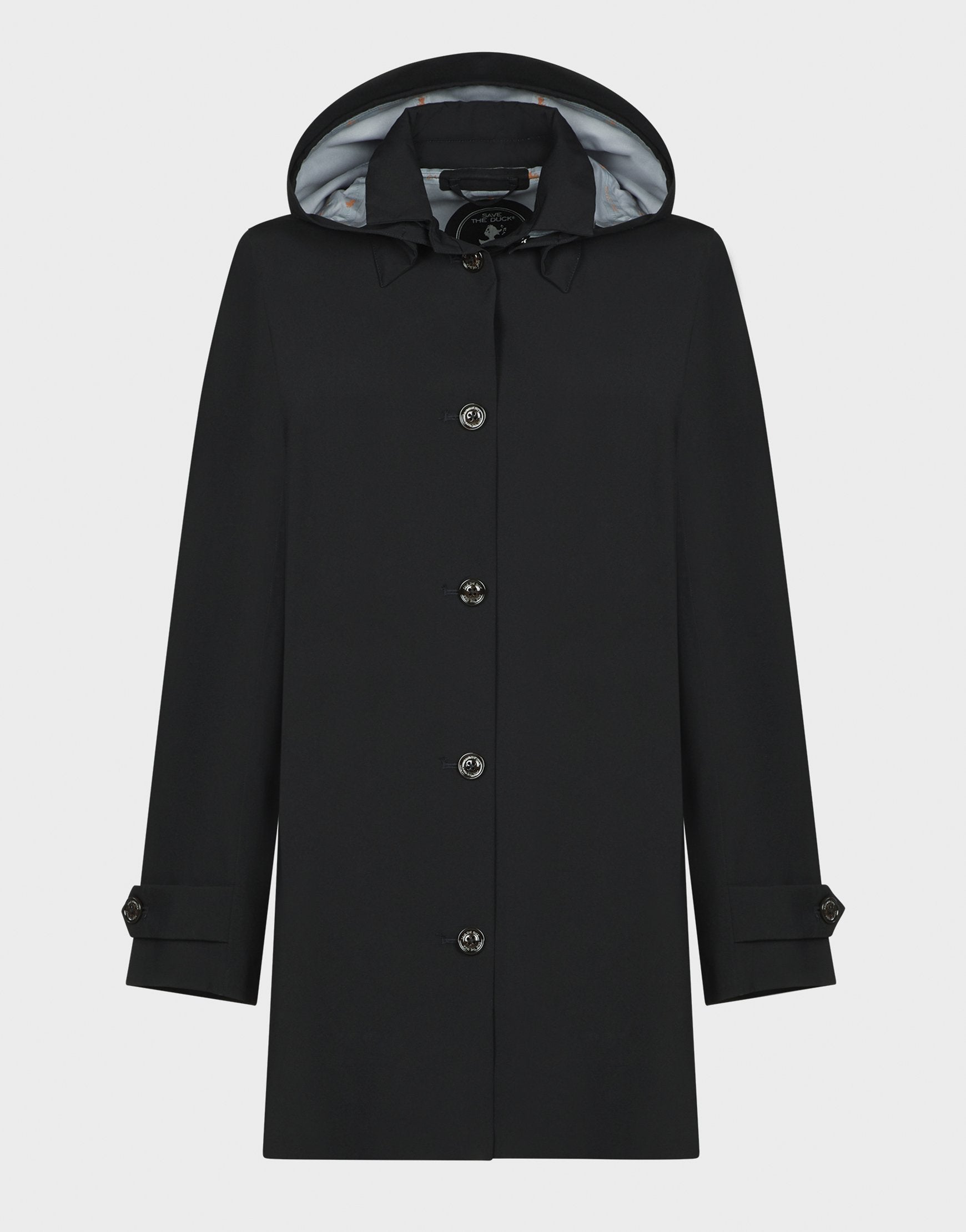 Grin Trench Coat - Black