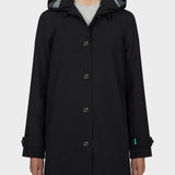 Grin Trench Coat - Black