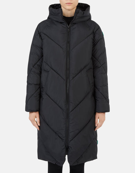 Recy Hooded Coat - Black