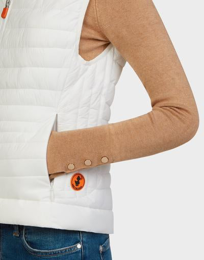 Giga Puffer Vest - White