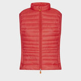 Giga Puffer Vest - Hibiscus Red