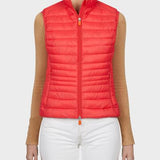 Giga Puffer Vest - Hibiscus Red