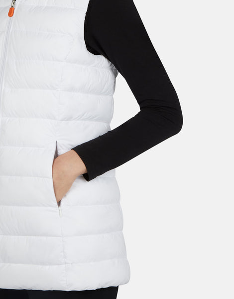 Sold Hooded Vest - White