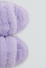 Denise Vegan Fur Slides - Lilac