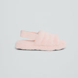Denise Vegan Fur Slides - Pink
