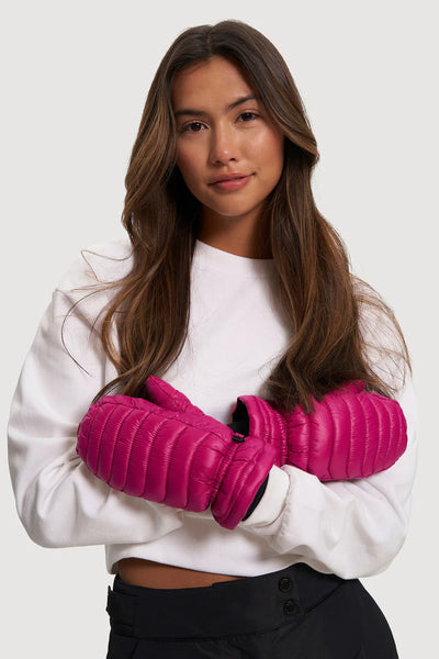 Elsa Puffer Mitten - Fuchsia