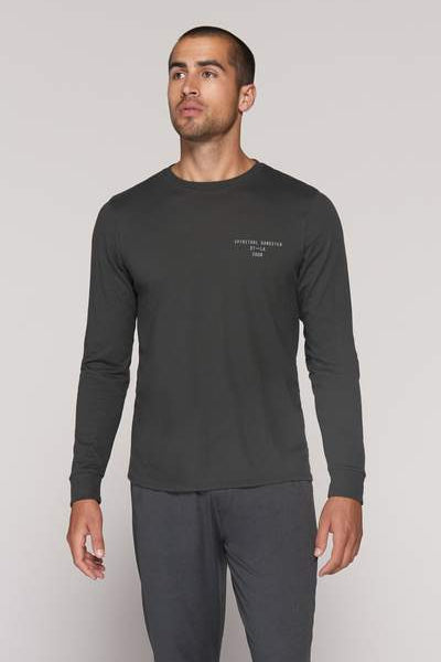 SG Men's LS Tee-Vintage Black