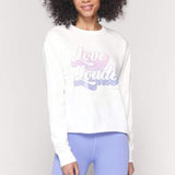 Love Mazzy Pullover Sweatshirt- Stone