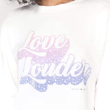 Love Mazzy Pullover Sweatshirt- Stone